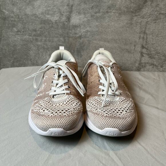 APL Athletic Propulsion Labs Sz 8.5 Women's TechLoom Pro Ivory / Latte Athletic - Picture 2 of 7